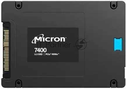 Накопитель SSD Micron 7400 MAX, 1.6TB, 2.5", U.3, PCIe 4.0 x4, NVMe, R/W 6500/2200