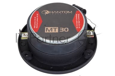 Колонки автомобильные Phantom MT30, 80Вт, 98дБ, 4Ом, 2.5 см, без решетки (1 дюйм) (ком.:2 кол.)