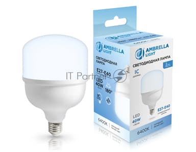 Лампа светодиодная Ambrella light 1204006 LED T120 40W IC E27-E40 6400K 175-265V