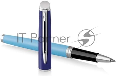 Ручка роллер Waterman Hemisphere Colour Blocking (2179926) Blue CT F черн. черн. подар.кор.