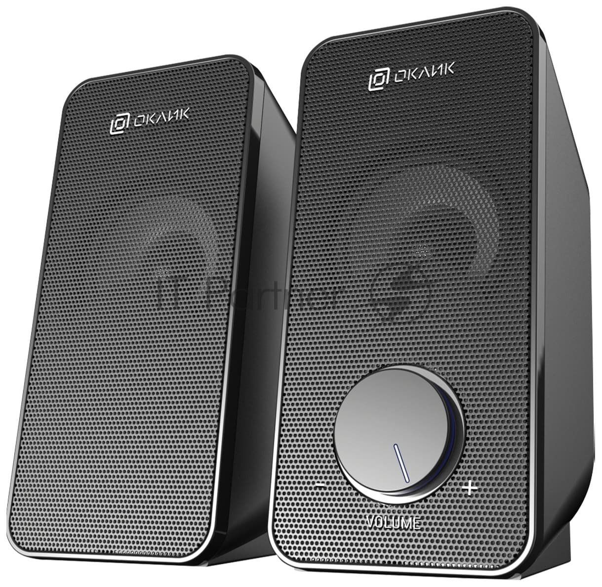 Акустическая система Oklick OK-122 2.0 черный 4Вт