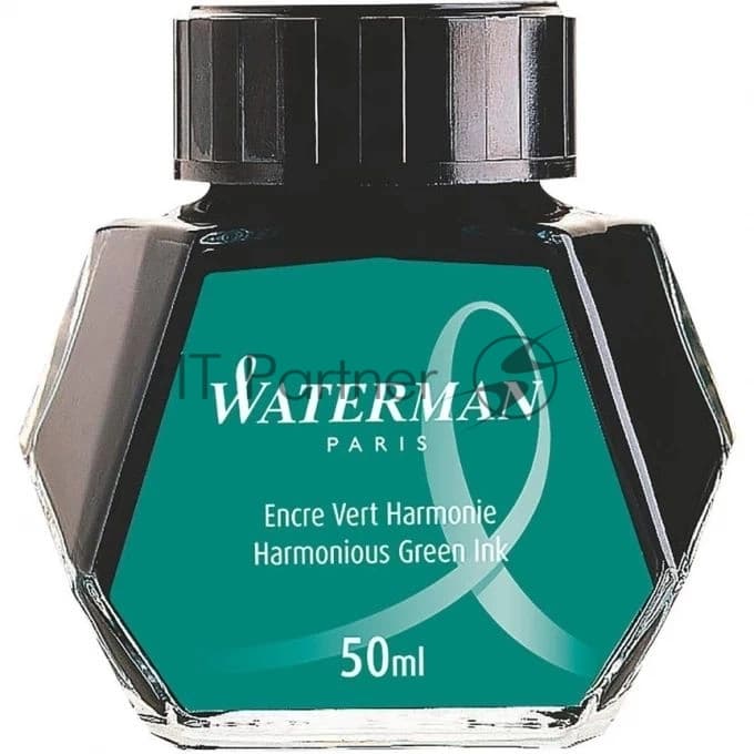 Флакон с чернилами Waterman (CWS0110770) Harmonious Green чернила, 50мл для ручек перьевых