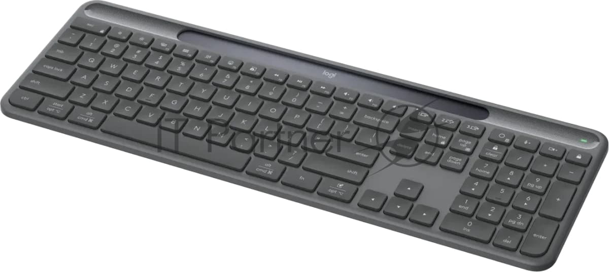 Клавиатура Logitech Signature Slim Solar K980 беспроводная, Bluetooth, серый