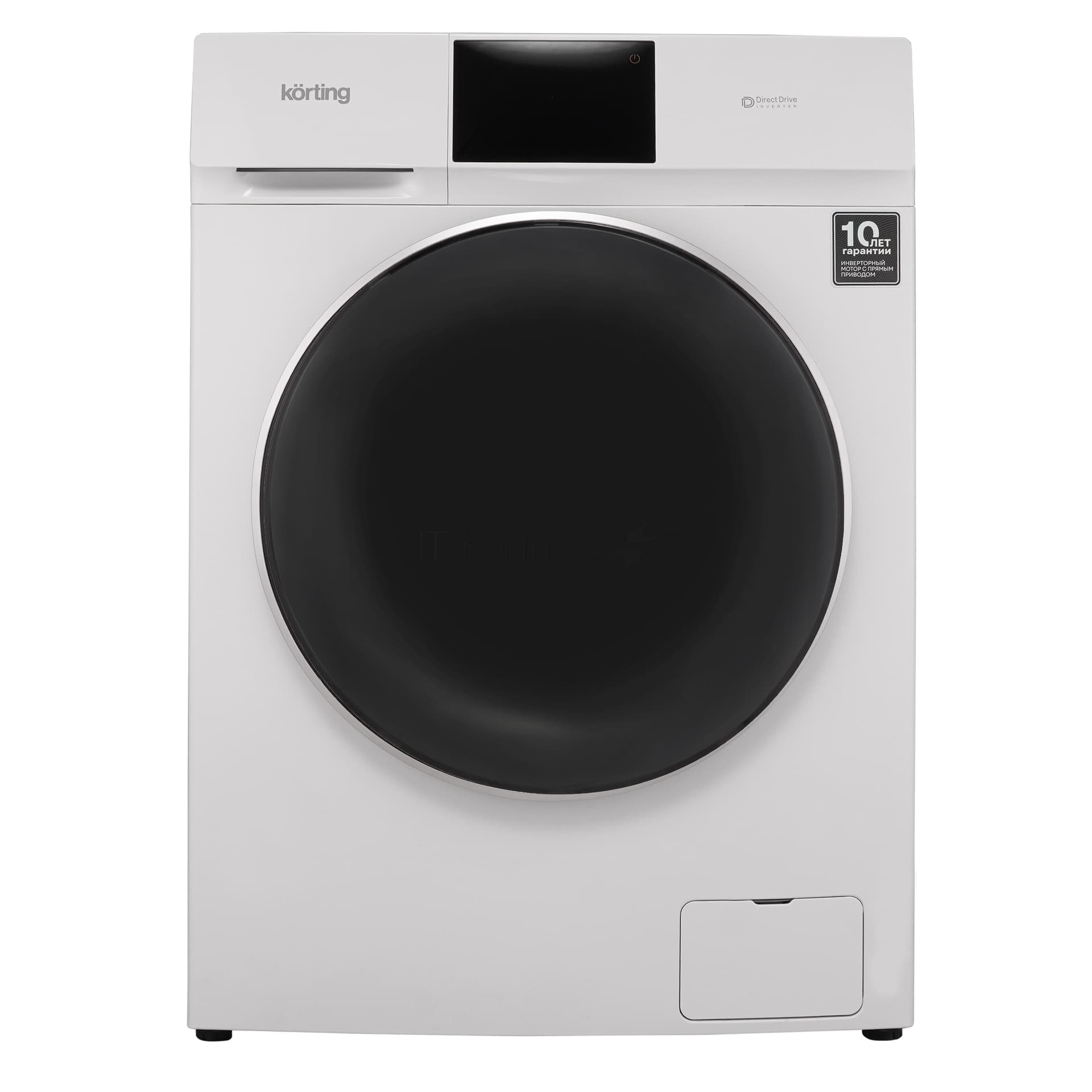Стиральная машина KORTING KWD 60DV107 белый, загрузка фронтальная 10 кг, 1200 об/мин, класс B
