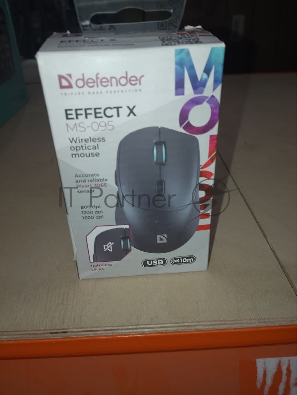 (Поврежденная упаковка) Беспроводная оптическая мышь DEFENDER Effect X MS-095