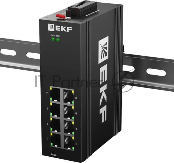 Коммутатор EKF TSX-ML2-8GTP, 8×1 Гбит/с PoE, управляемый