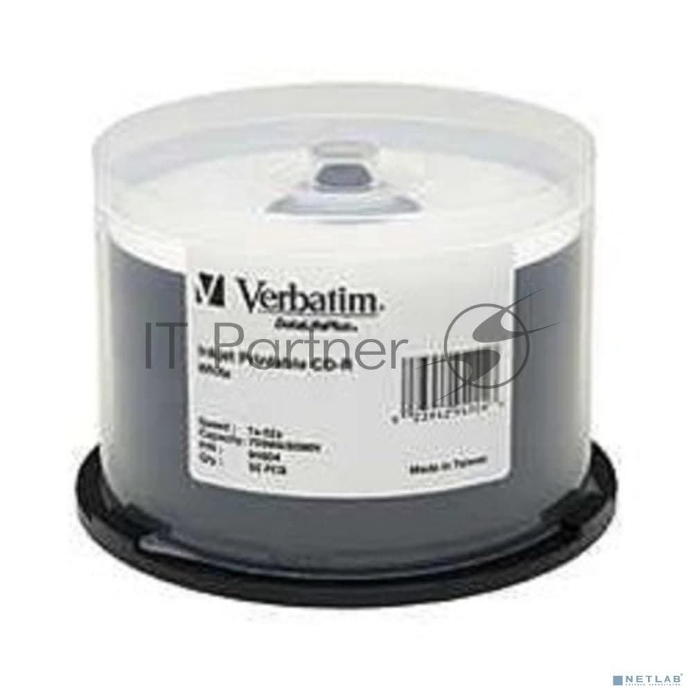 Verbatim Диски CD-R 25 шт. Printable InkJet, 52-x 700Mb, Cake Box