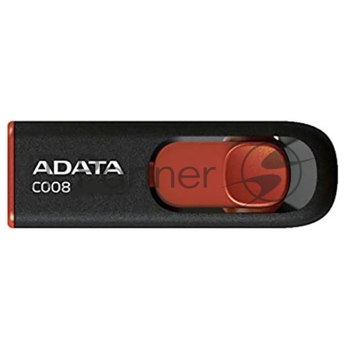 USB накопитель ADATA C008 AC008-16G-RKD USB 2.0, 16GB R30/W6, Black/Red, Retail
