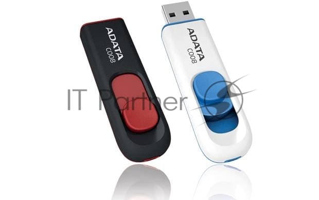 Флэш-диск USB 2.0 64Gb A-Data C008 <AC008-64G-RWE> White&Blue