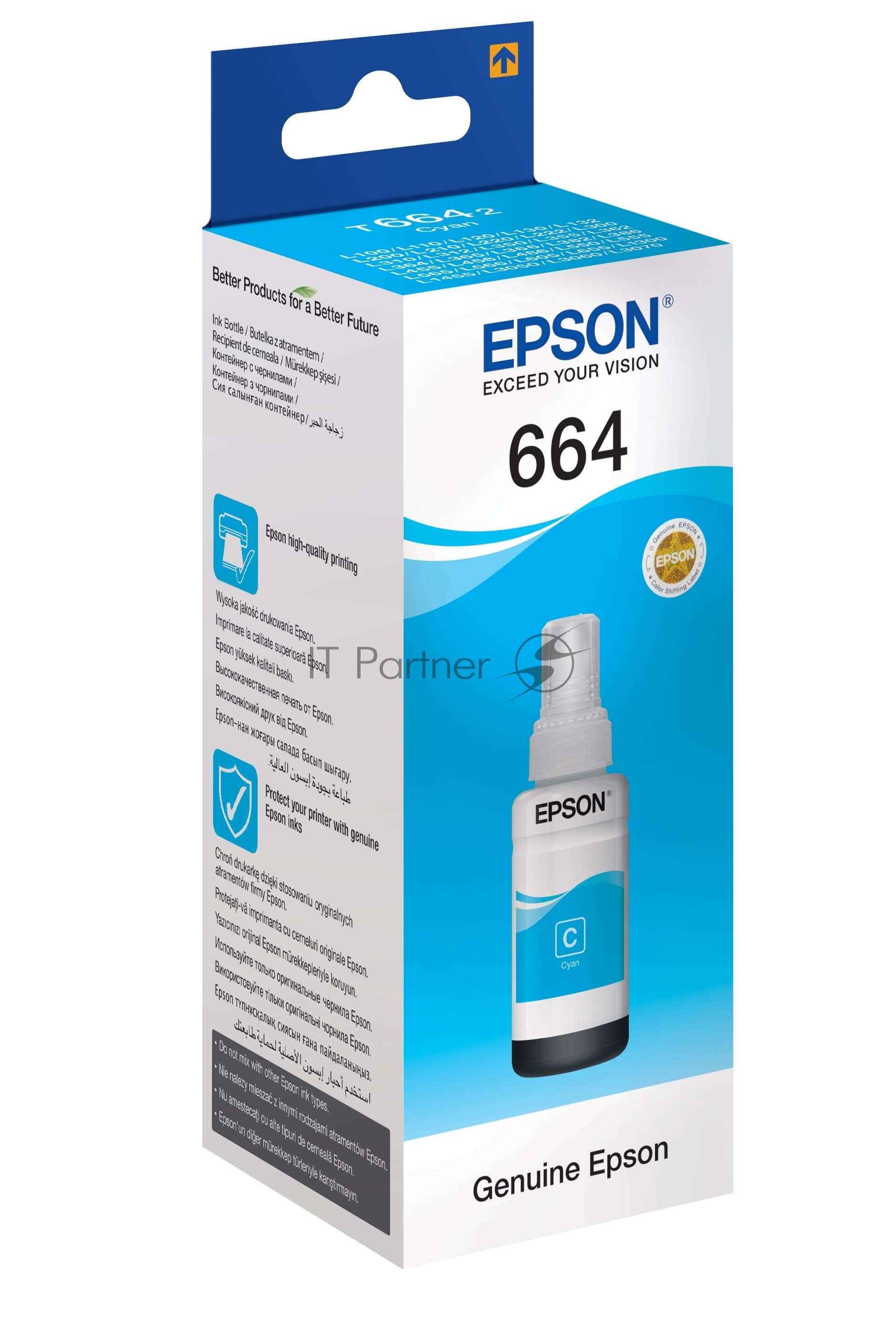 EPSON T6642 Чернила голубые 70мл для L100/L210/L355 (C13T664298)