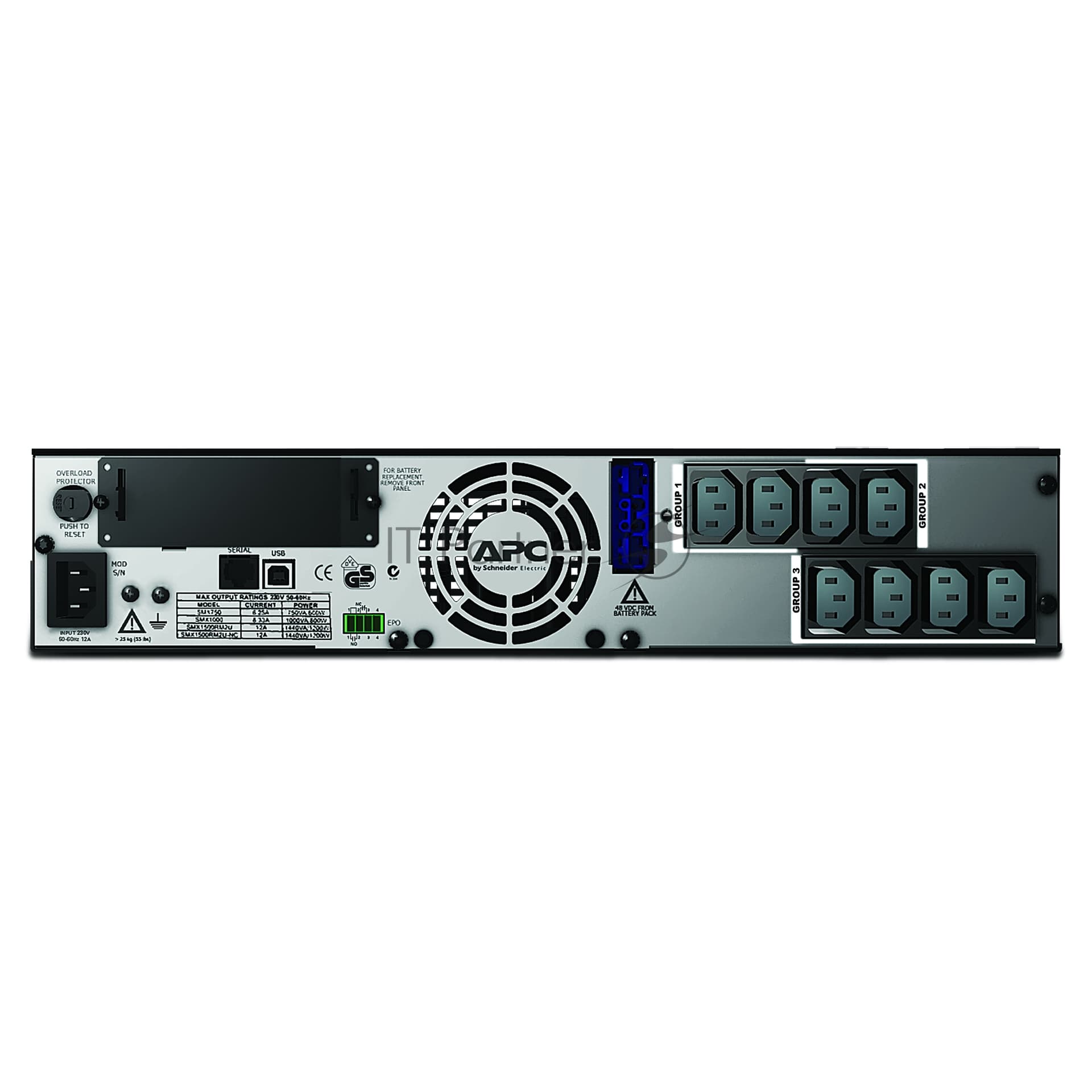 Источник бесперебойного питания APC Smart-UPS X SMX1500RMI2U 1200Вт 1500ВА черный