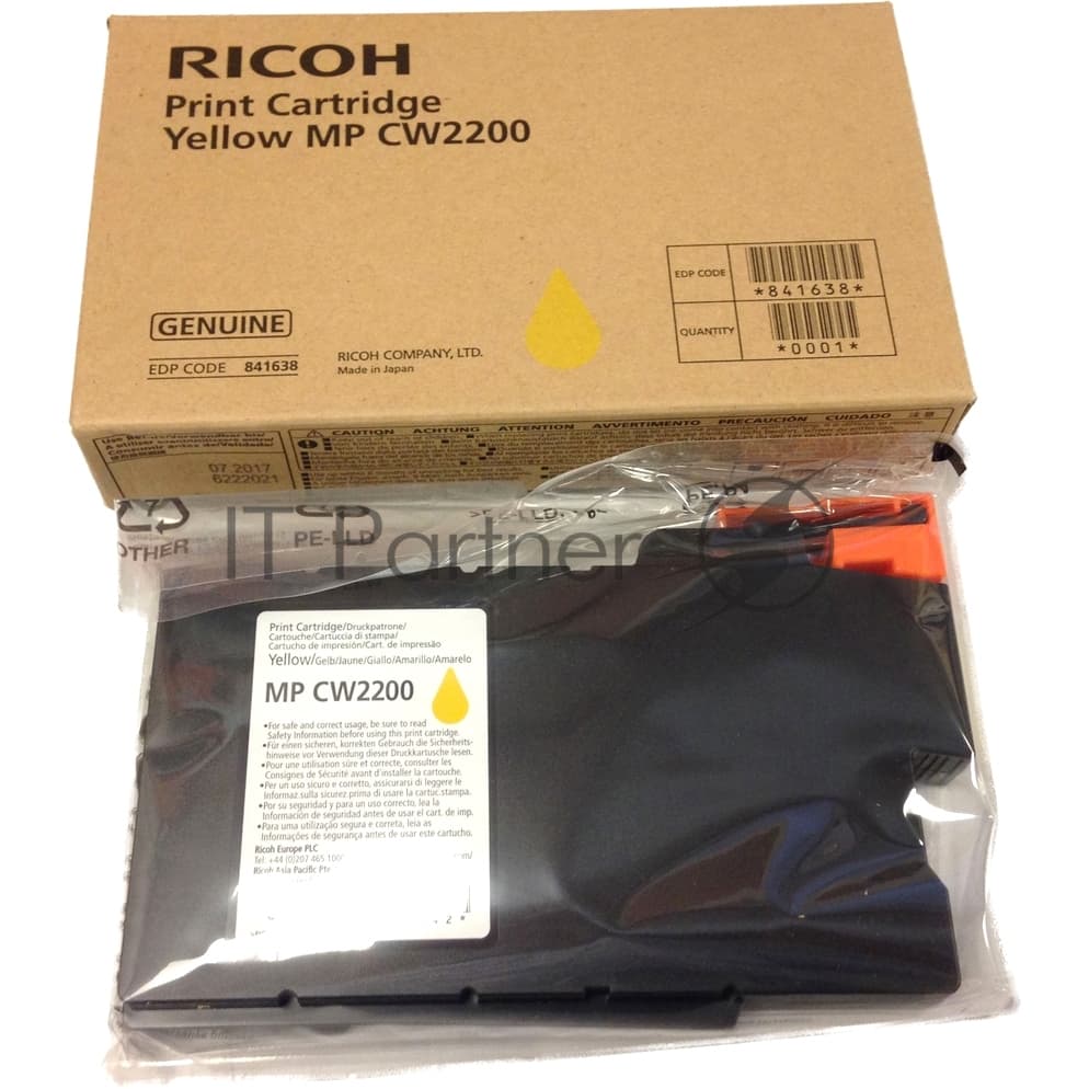 Ricoh Картридж желтый тип MP CW2200