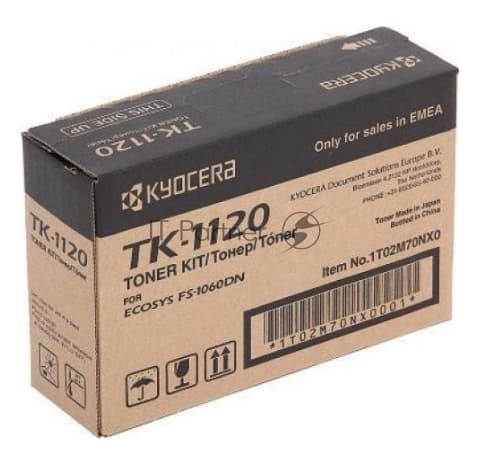 Картридж лазерный Kyocera TK-1120 (1T02M70NX0/1T02M70NXV/1T02M70NX1) черный для FS-1060DN/1025MFP/1125MFP 3000 стр.
