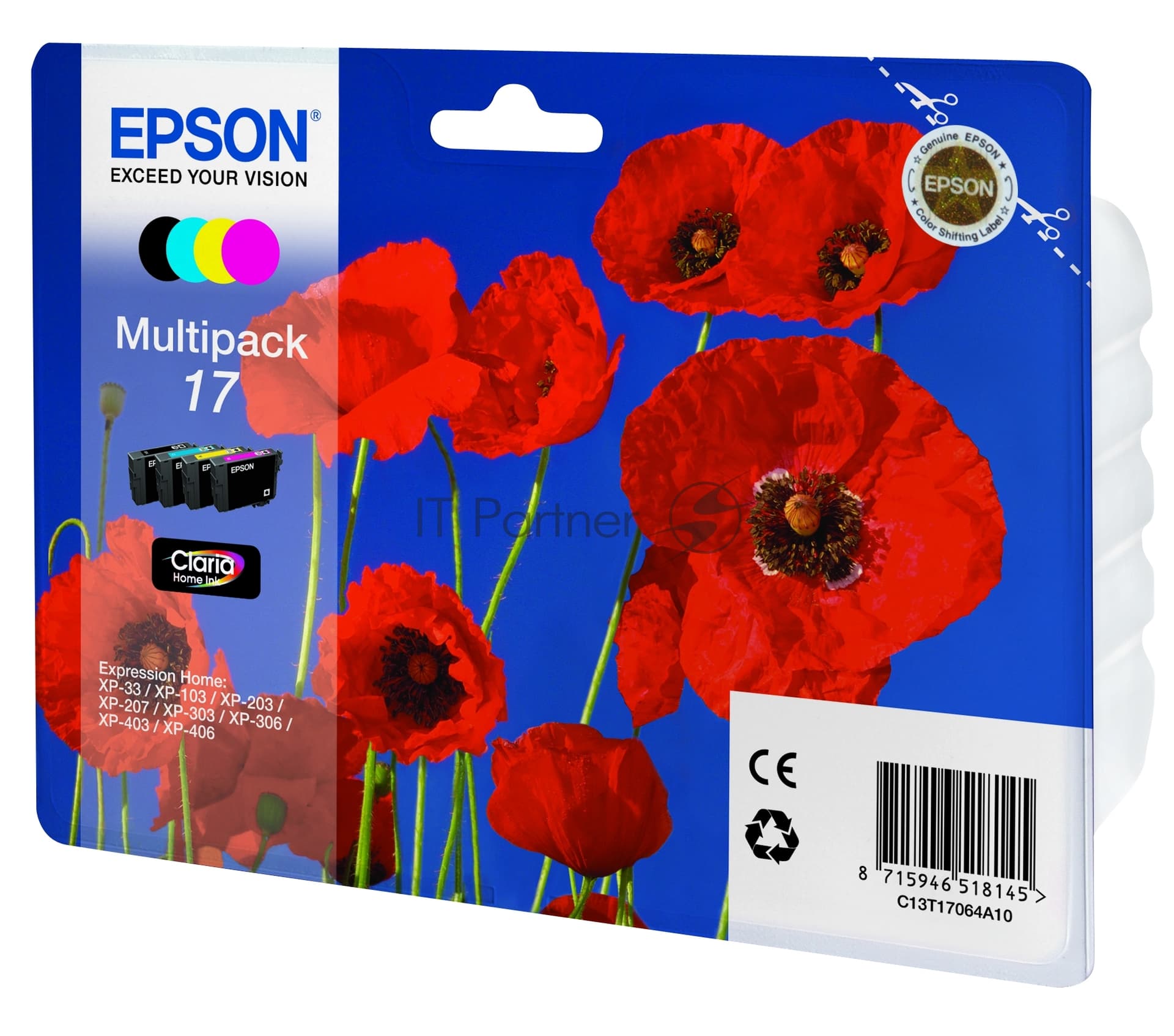 Набор Картриджей MultiPack (B,C,M,Y) XP33/203/303
