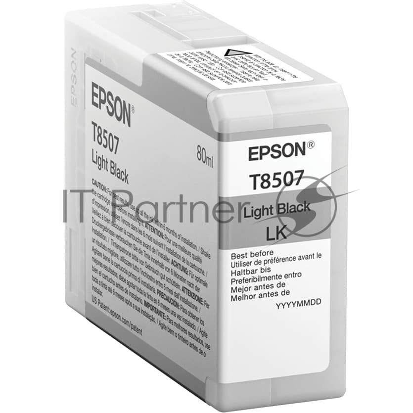 Картридж струйный Epson T8507 серый (80 мл) для SureColor SC-P800
