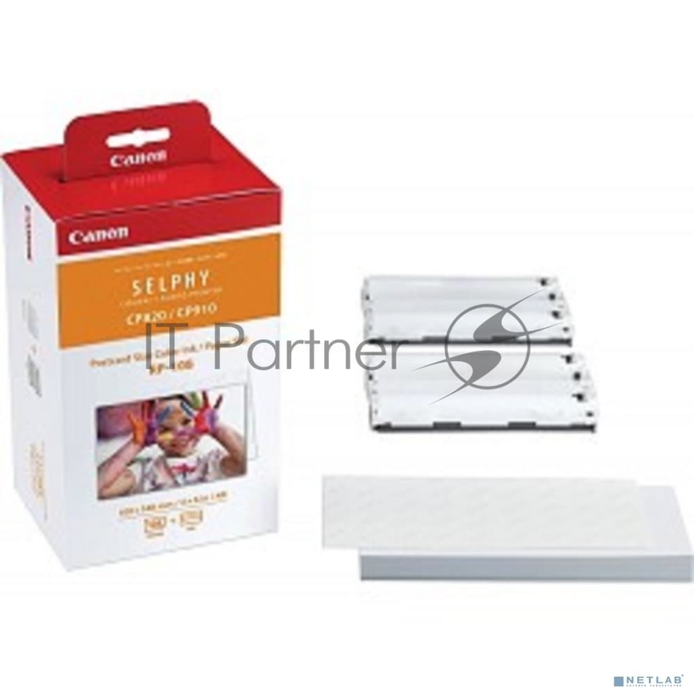 Набор Canon RP-108 (8568B001) бумага (10x15см) и цветные красители для SELPHY CP1200. 108 страниц.