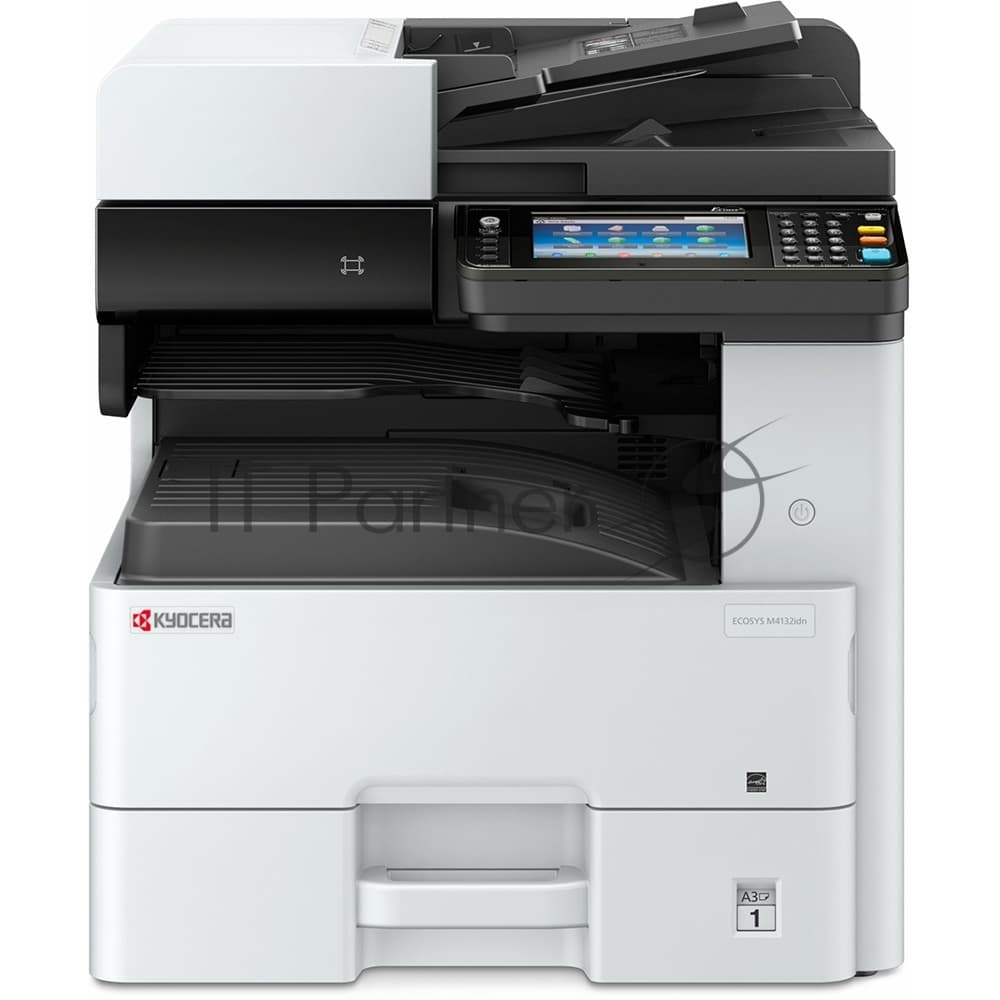 Kyocera Ecosys M4132idn A3, МФУ, лазерное, черно-белое, 32стр/мин, 1200dpi, 1200МГц, 1024Мб, 32Гб, 50АПД, 500+100, AirPrint/USB/Ethernet , 3000стр/картридж, (1102P13NL0)