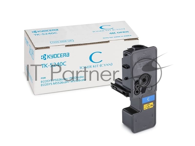 Картридж лазерный Kyocera TK-5240C (1T02R7CNL0) голубой для P5026cdn/cdw, M5526cdn/cdw 3000 стр.