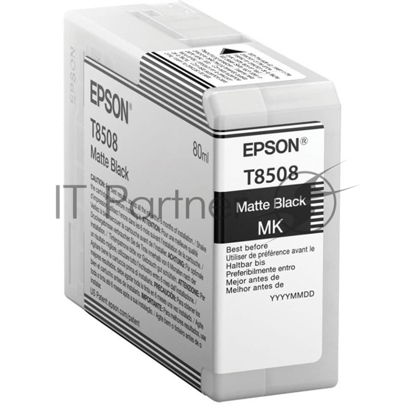 Картридж/ T850 SC-P800 Matte Black T850800 UltraChrome HD 80ml