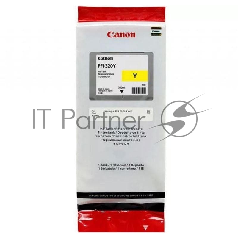 Картридж струйный Canon PFI-320 Y 2893C001 желтый (300мл) для Canon Canon imagePROGRAF TM-200/205