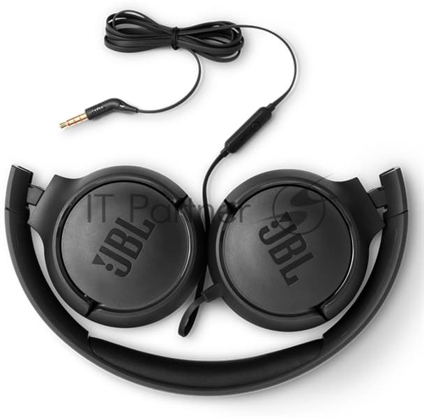 Проводные наушники JBL Tune 500 черный, накладные, Jack 3.5 мм, складная конструкция