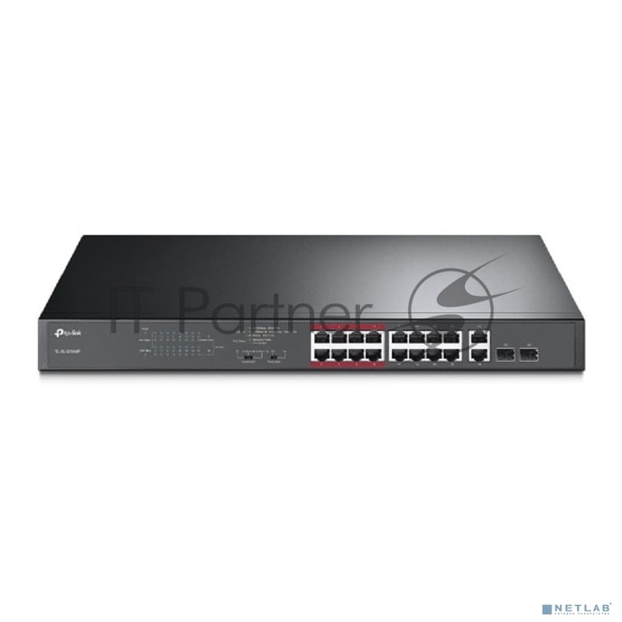 Коммутатор TP-Link <TL-SL1218MP> неуправляемый (16UTP 100Mbps+2UTP 1000Mbps)