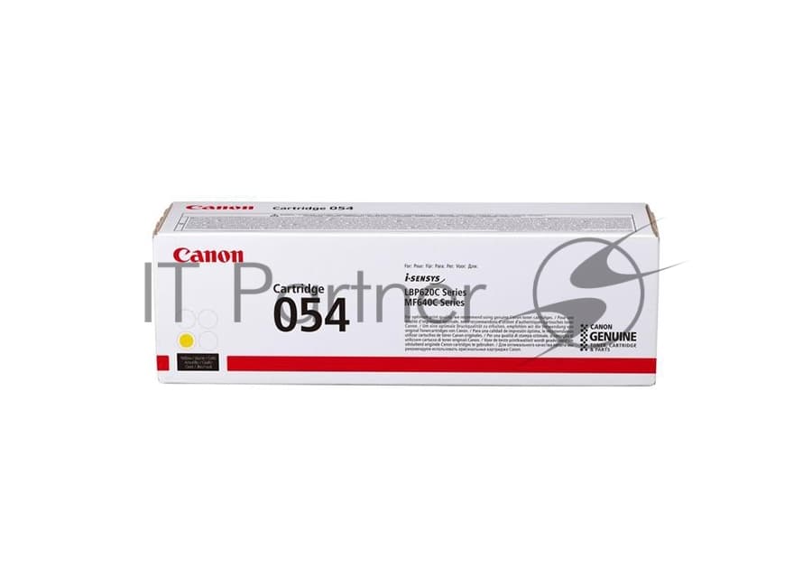 Картридж лазерный Canon 054 Y (3021C002) желтый (1200 стр.) для Canon i-SENSYS серий MF640, LBP620.