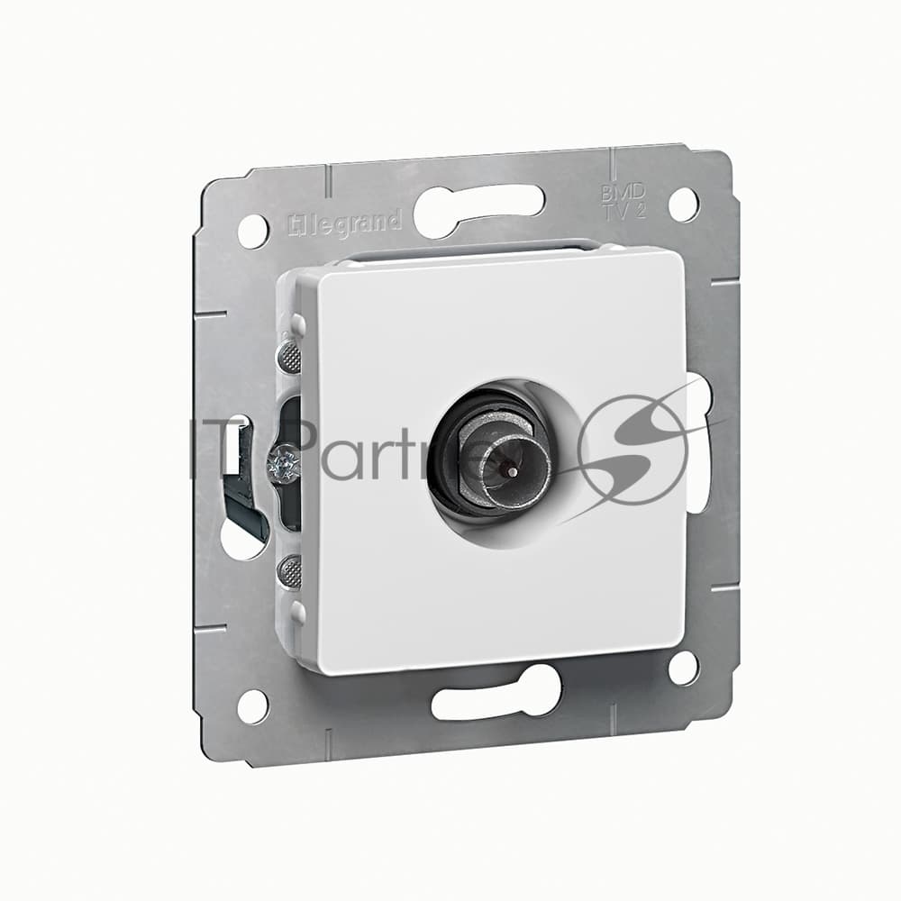 Розетка телевизионная СП Cariva оконечная 10дБ 2150/2400МГц бел. Legrand 773679