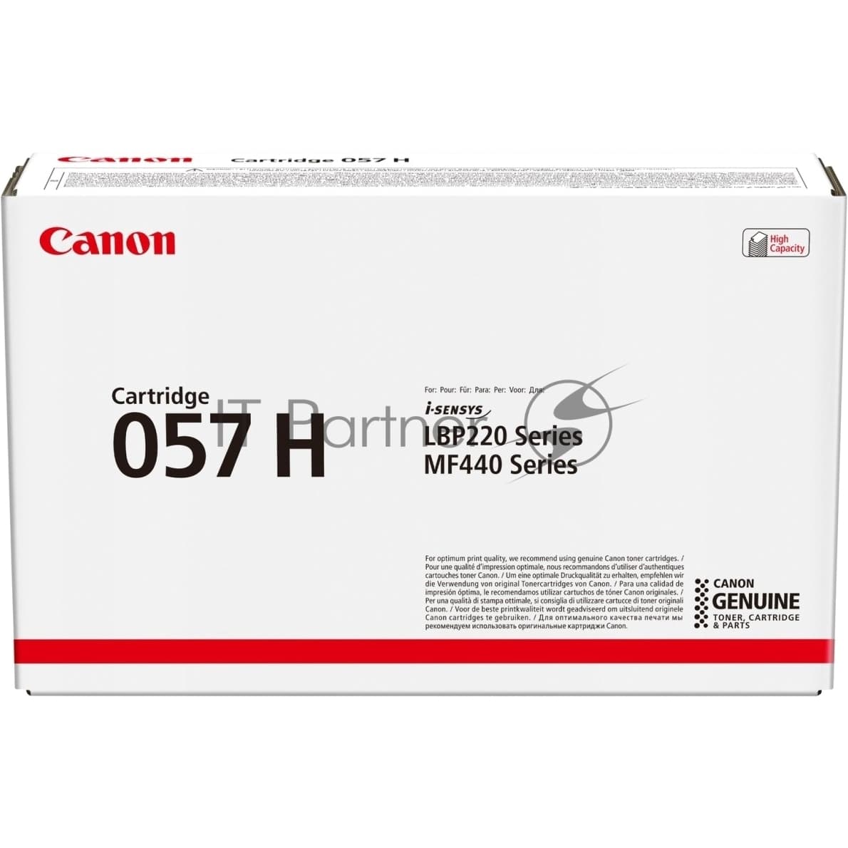 Картридж лазерный Canon 057 H черный (10000 стр.) для Canon MF449x/MF446x/MF445dw/MF443dw, LBP225x/LBP226dw/LBP223dw