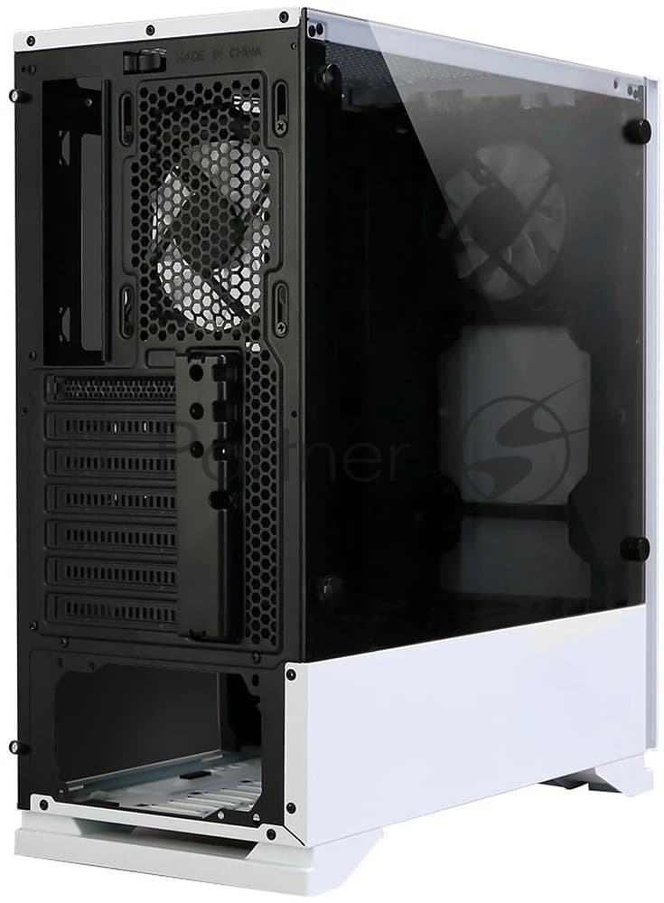 Компьютерный корпус ZALMAN S5, ATX, WHITE, WINDOW, 2xCOMBO (3.5" or 2.5"), 4x2.5", 2xUSB 2.0, 1xUSB 3.0, FRONT 1x120мм, REAR 1x120мм RGb