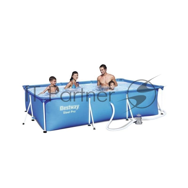 Бассейн каркасный Bestway 300х201х66см, 3300 л, с ф.-насосом, 56411