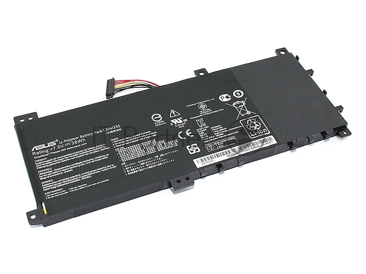Аккумуляторная батарея для ноутбука Asus VivoBook S451 (C21N1335) 7.5V 38Wh
