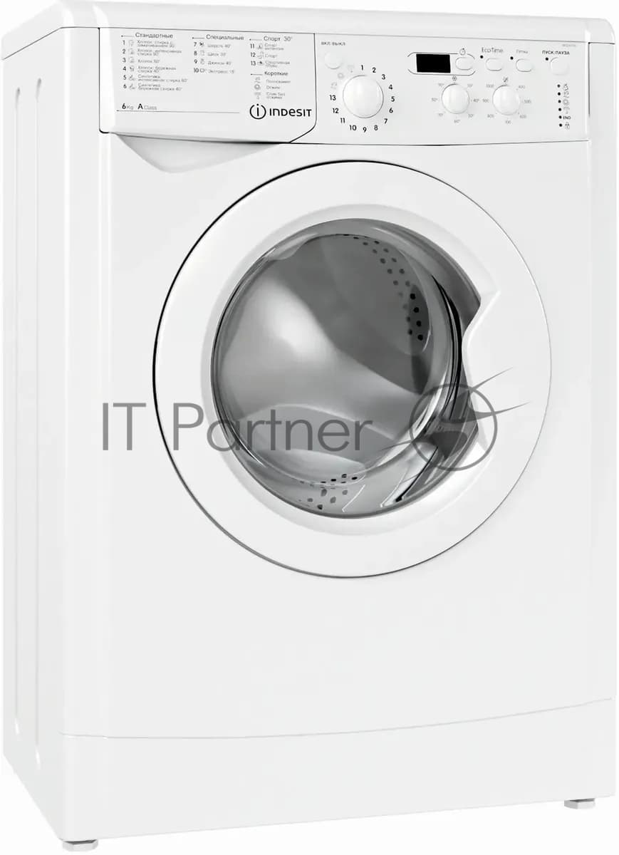 Стиральная машина Indesit IWSE 6105(CIS)L белый, загр. фронтальная макс.: 6 кг 1000 об/мин класс: А