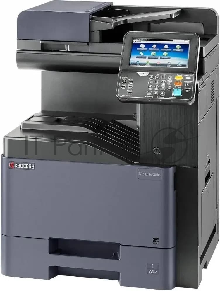 МФУ лазерное Kyocera TASKalfa 308ci (1102WL3NL0), A4, цветной, печ. до 30 стр/мин., скан. до 40 стр/мин (ч/б), 30 стр/мин (цв.), 1200 x 1200 dpi (печать) 600x600dpi (скан.), RJ-45, Air Print