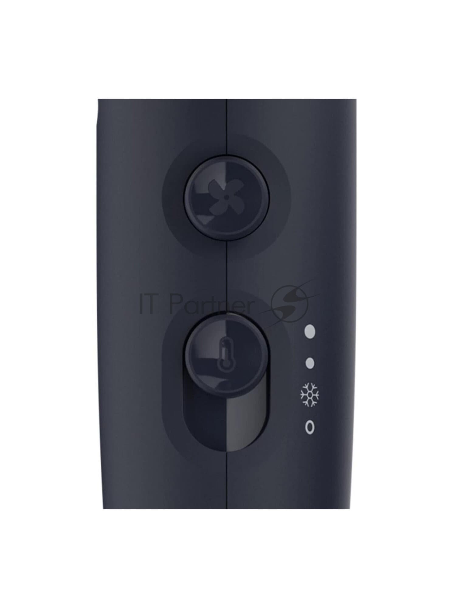 Фен Philips BHD360/20 черный/синий, 2100 Вт, ионизация