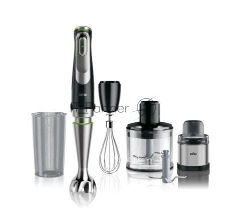 Блендер погружной Braun MQ9138XI, 1200Вт, черный