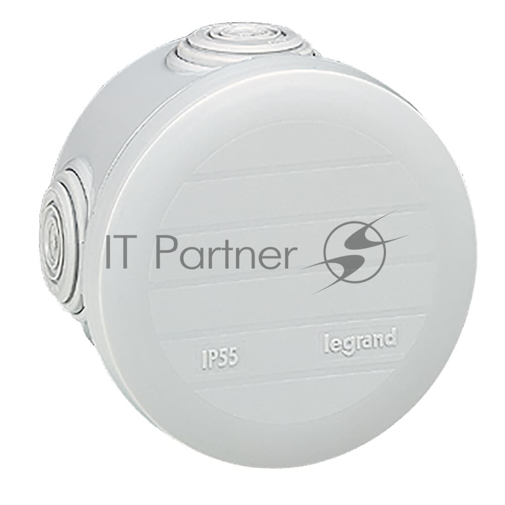 Plexo Коробка IP55, круглая, 70х45 мм, 4 ввода