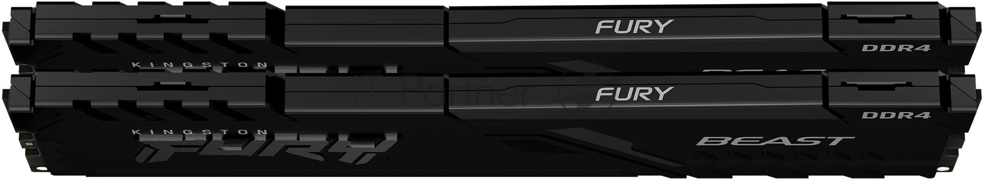 Память оперативная/ Kingston 32GB 3600MT/s DDR4 CL18 DIMM (Kit of 2) FURY Beast Black