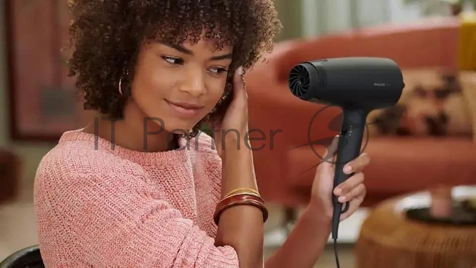 Фен Philips BHD302/30 черный, 1600 Вт, ионизация