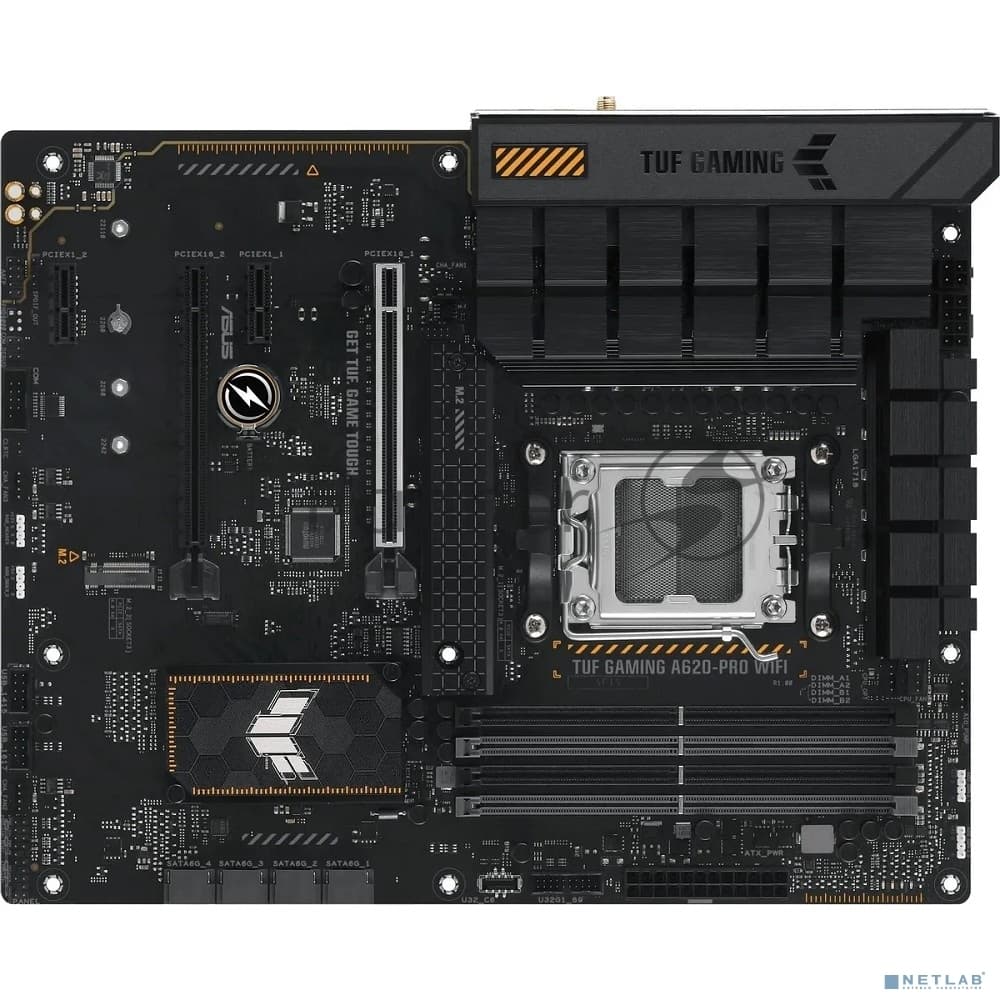 Материнская плата ASUS TUF GAMING A620-PRO WIFI AM5 ATX 4xDDR5 2xPCIEx16 2xPCIEx1 2xM.2 USB-C HDMI DP 2.5GLAN Wi-Fi 6