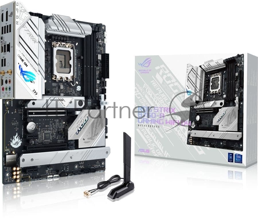 Материнская плата ASUS ROG STRIX B760-A GAMING WIFI, LGA1700, B760, 4*DDR5, 4*SATA, 3*M.2, 9*USB 3.2, 4*USB 2.0, Type-C, 2*PCIx16, 2*PCIx1, DP+HDMI, ATX; 90MB1EP0-M1EAY0