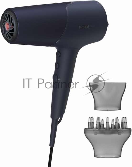 Фен Philips BHD510/03 синий, 2300 Вт, ионизация