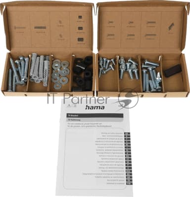 Кронштейн для телевизора Hama 00220843 черный 37"-120" макс.100кг настенный фиксированный