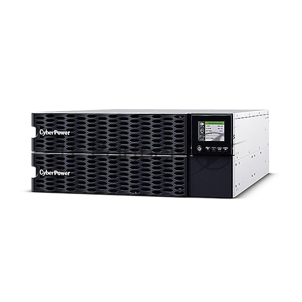 OL10KERTHD - Источник бесперебойного питания, CyberPower, OL10KERTHD, Мощность 10000ВА/10000Вт, OLHD-серия, On-Line, Стоечный 4U, Color LCD/RMCARD205/HID USB/RJ11/RJ45/RS232+Сухие контакты/EPO/BMS, AVR: 200-240В, Вых: 6xIEC C13/4хIEC C19/Клеммная колодка, АКБ 12В/9Ач*16 шт, Чёрный