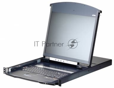 KVM консоль с переключателем ATEN 1L/1R 16p C5 D.Rail LCD KVM over IP SW