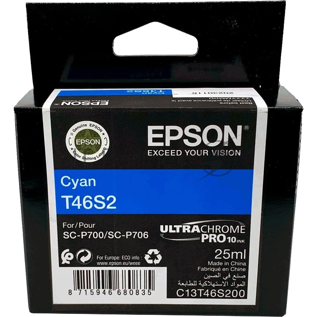 Картридж струйный голубой Epson T46S2 для SC-P700