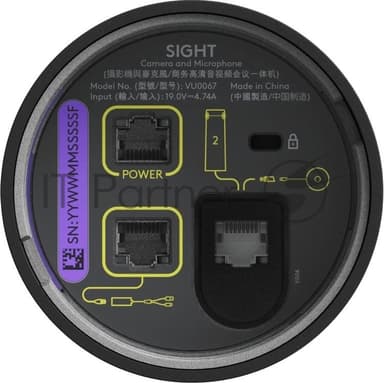 Веб-камера Logitech Sight 3840x2160, 60 кадр/с, USB Type-C, микрофон (7 шт, шумоподавление), автокадрирование, крепление на штатив, графитовый