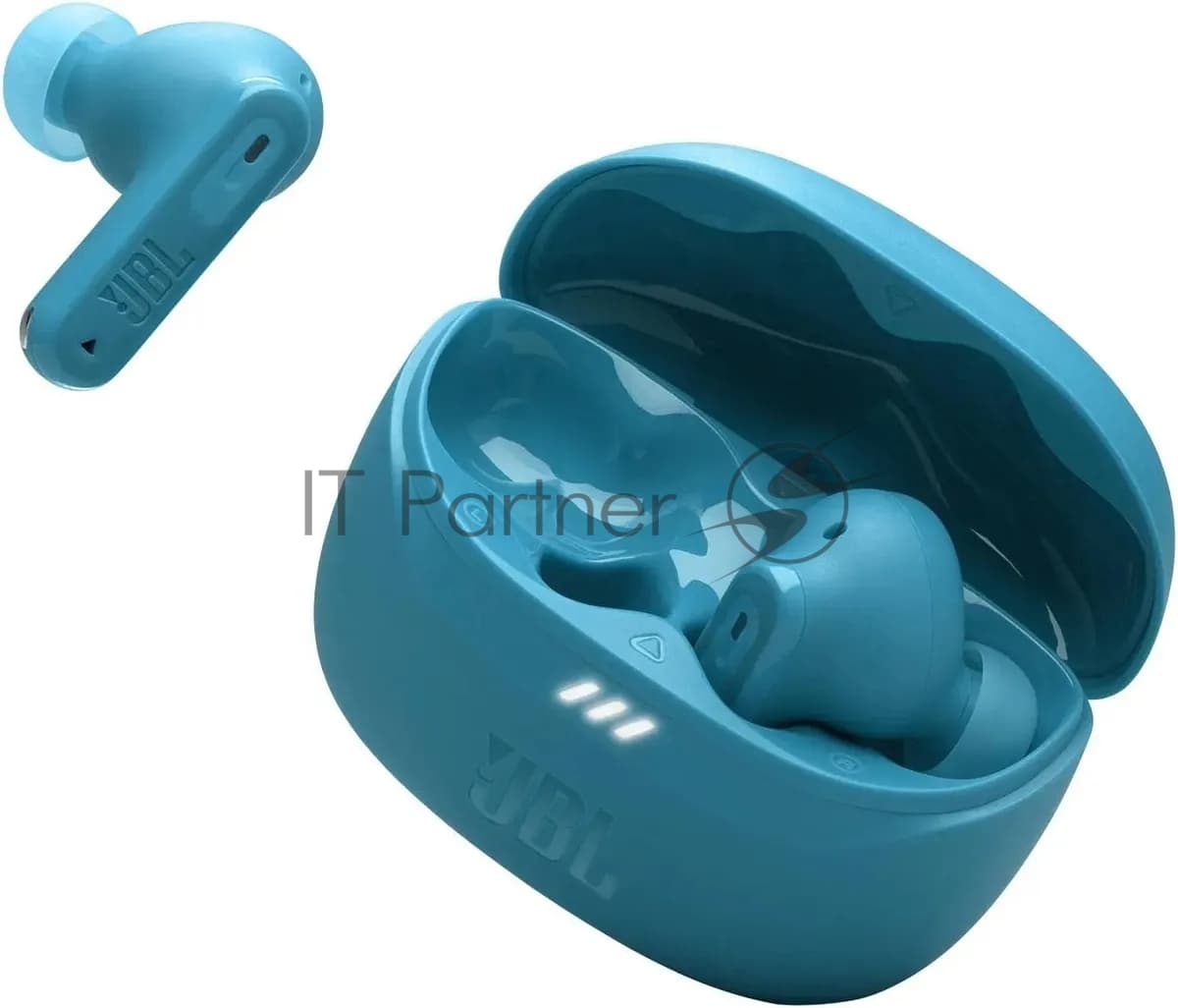 Наушники TWS JBL Tune Beam бирюзовый, внутриканальные, Bluetooth, активное шумоподавление, быстрая зарядка, до 12 ч