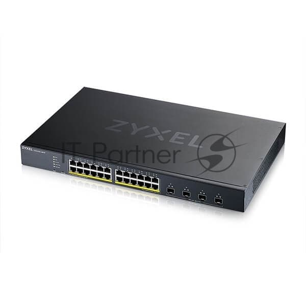 Коммутатор Smart L3 Lite PoE+ Zyxel NebulaFlex XGS1935-28HP, rack 19", 24xGE PoE+, 4xSFP+, бюджет PoE 375 Вт