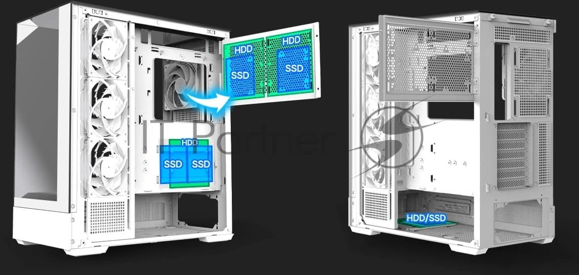 Корпус для ПК Zalman P40 Prism Plus White